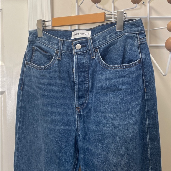 Aritzia - The Nina Stovepipe Highrise Tapered Organic Denim Jeans Blue  30 x 31 - Picture 3 of 14